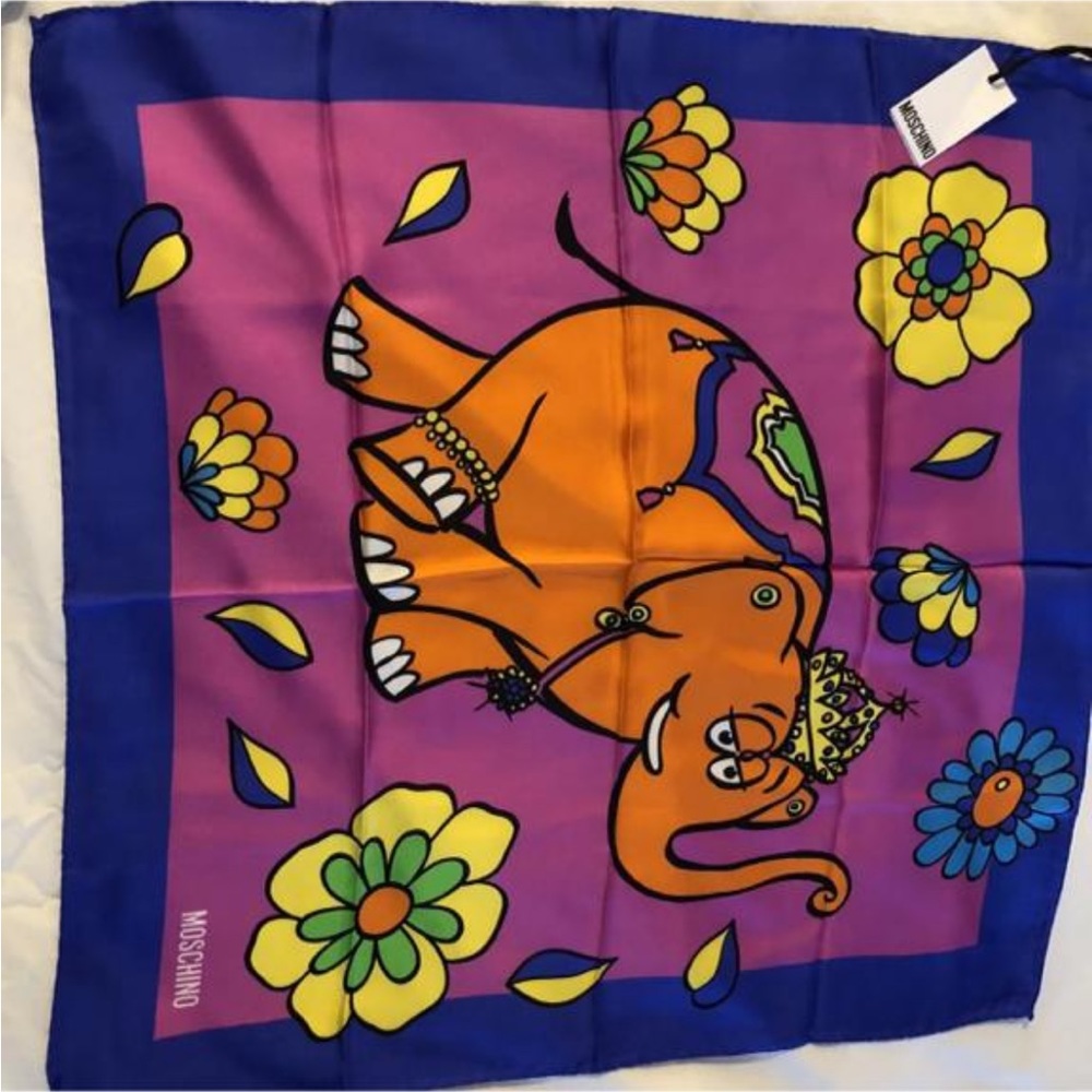 New Moschino Silk Scarf